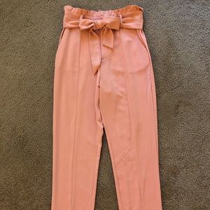 High-waisted Paperbag Pants